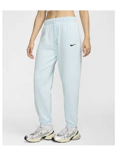 Sportswear Phoenix Fleece High Waist Oversized French Terry Sweatpants W Glacier Blue Black HJ8466 474 - NIKE - BALAAN 2