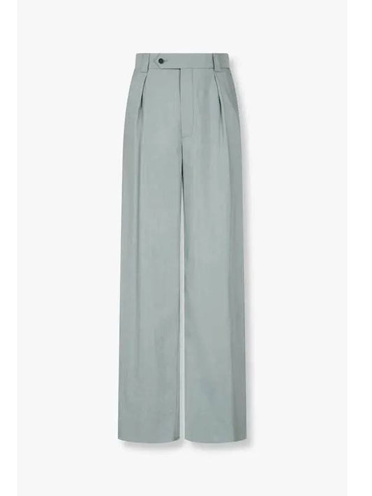 Men s Silk One Chin Wide Pants Mint - GIORGIO ARMANI - BALAAN 1