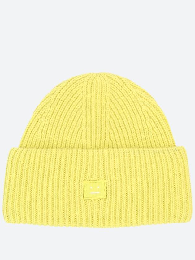 Small Face Logo Beanie Yellow - ACNE STUDIOS - BALAAN 2