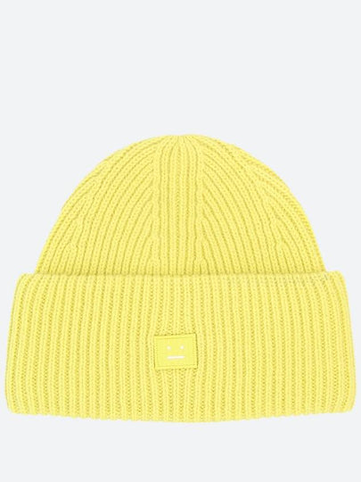 Small Face Logo Beanie Yellow - ACNE STUDIOS - BALAAN 2