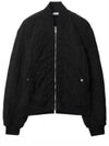 Stand-Up Collar Quilted Bomber Jacket Black - BURBERRY - BALAAN 2