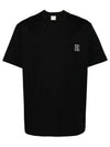 Men's Back Logo Cotton Short Sleeve T-Shirt Black - WOOYOUNGMI - BALAAN 2