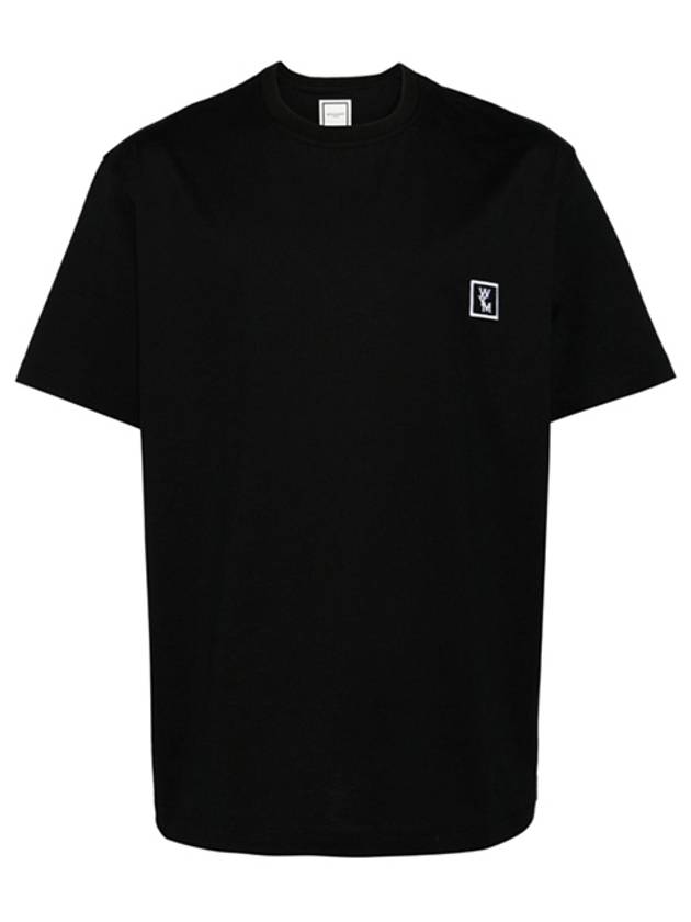 Men's Back Logo Cotton Short Sleeve T-Shirt Black - WOOYOUNGMI - BALAAN 2