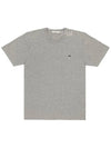 Grey Fox Head Patch Classic Short Sleeve T-Shirt Grey Melange - MAISON KITSUNE - BALAAN 2