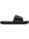 Velcro Slide Flat Slippers Black - GIVENCHY - BALAAN 2
