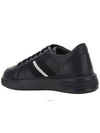 Moony Striped Leather Low Top Sneakers Black - BALLY - BALAAN 4