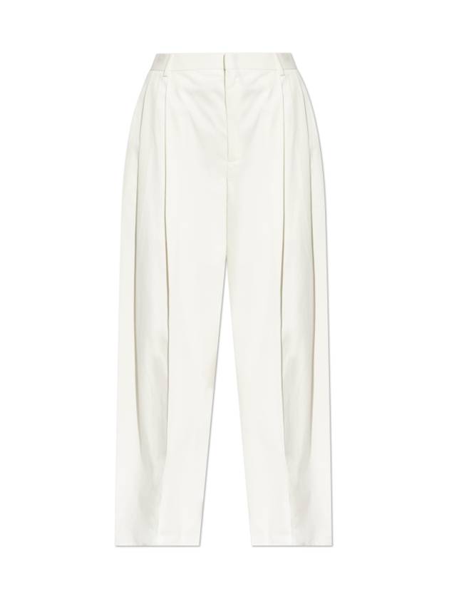 Light Cotton Twill Tapered Straight Pants Frosting - BOTTEGA VENETA - BALAAN 2