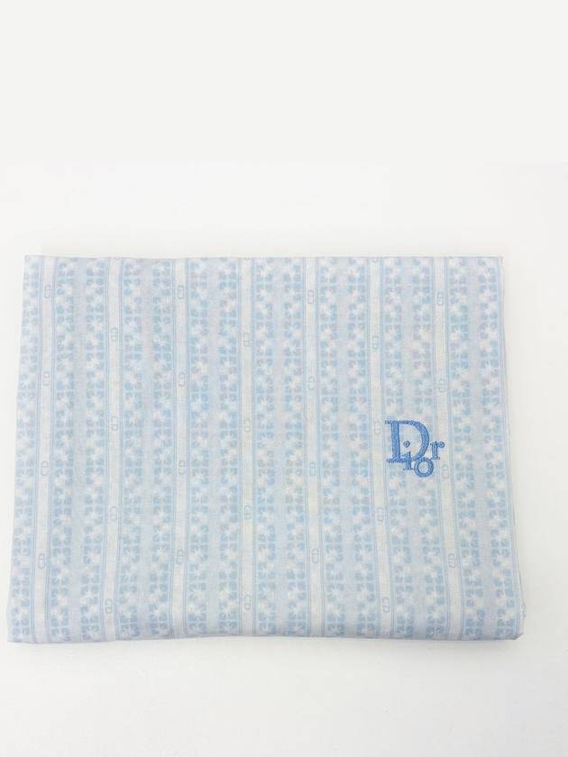 Oblique baby blue blanket bedding 4VDIEZ31874 - DIOR - BALAAN 4