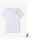 Men's Small Logo Short Sleeve T-Shirt White - SAINT LAURENT - BALAAN 2