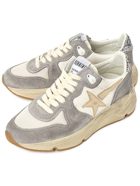 Running Sole Canvas Toe Star Low Top Sneakers Grey - GOLDEN GOOSE - BALAAN 2