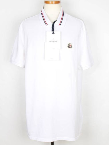 Back logo collar optical white XXL - MONCLER - BALAAN 1