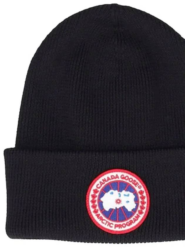 Arctic Disc Torque Wool Beanie Black - CANADA GOOSE - BALAAN 4