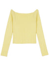 Easy offshoulder knit lemon - HIGH SCHOOL DISCO - BALAAN 3