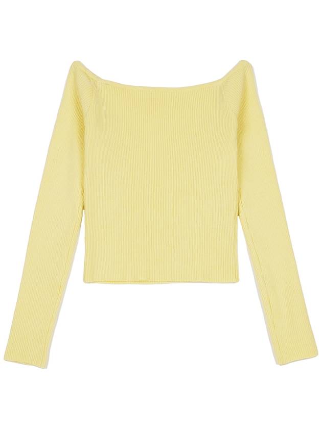 Easy offshoulder knit lemon - HIGH SCHOOL DISCO - BALAAN 3