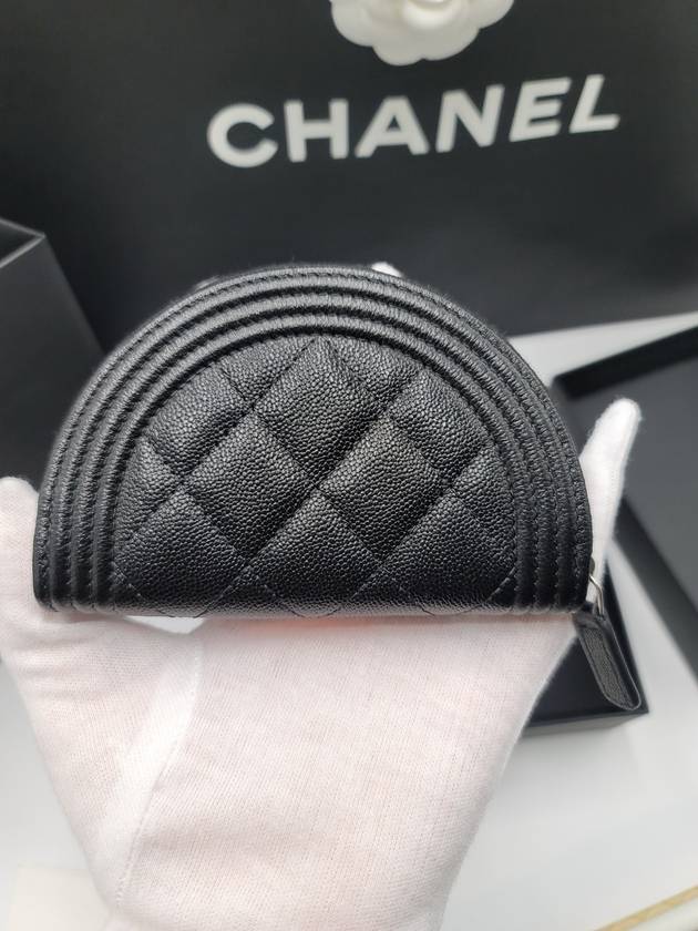 Boy Coin Purse Half Moon AP3251 Zipper Doll - CHANEL - BALAAN 6