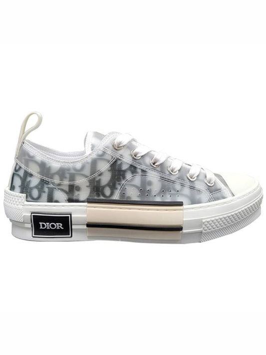 B23 Low Top Sneakers Oblique White & Black - DIOR - BALAAN.