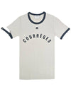 Buckle Contrast Print Short Sleeve T-Shirt Limestone - COURREGES - BALAAN 2