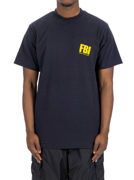 FBI Print Reversible Short Sleeve T-Shirt Navy - BALENCIAGA - BALAAN 2