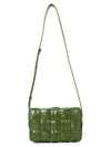 Cassette Intrecciato Leather Cross Bag Avocado - BOTTEGA VENETA - BALAAN 8