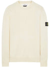 Comfort Wool Cotton Knit Top Ivory - STONE ISLAND - BALAAN 2