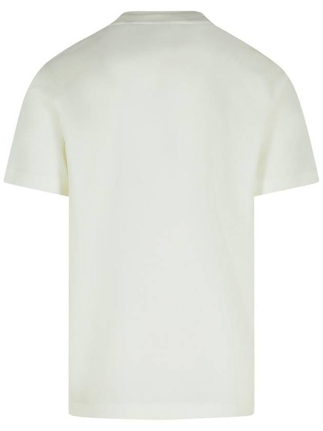 Check Label Cotton Short Sleeve T-Shirt Chalk - BURBERRY - BALAAN 4