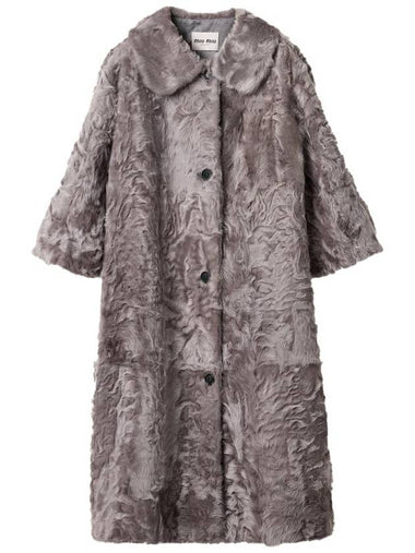 Miu Miu Chekiang Lambskin Coat - MIU MIU - BALAAN 1