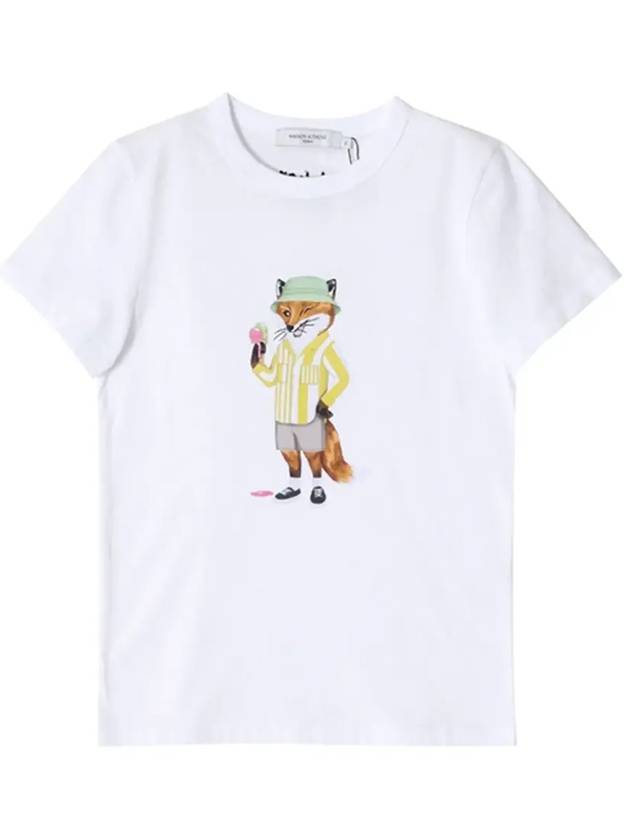 Dressed Force Regular Short Sleeve T-Shirt White - MAISON KITSUNE - BALAAN 5