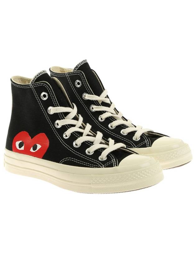 Chuck Taylor High Top Sneakers P1 K112 1 Black - COMME DES GARCONS - BALAAN 2