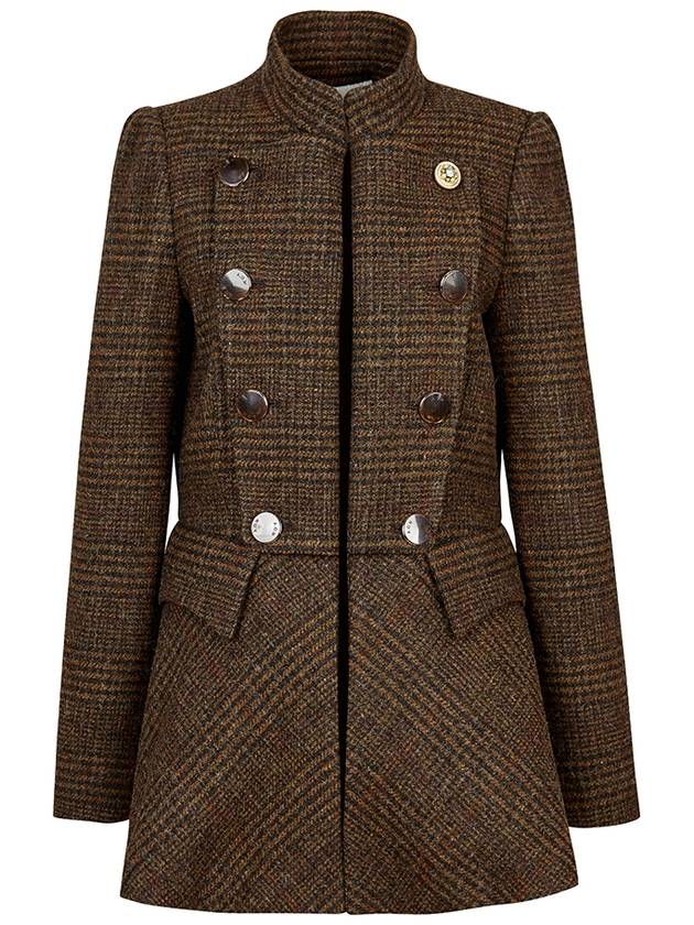 SCOTTISH WOOL CHECK JACKETBROWN - AOW - BALAAN 1