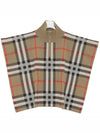 8068387 A7028 Vintage Check Half Neck Junior Cape - BURBERRY - BALAAN 4