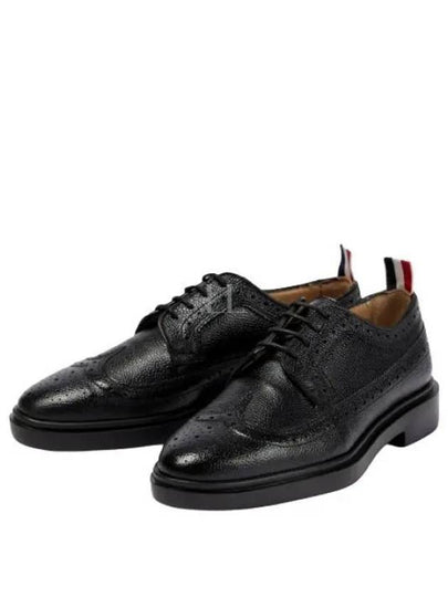 Men's Classic Long Wing Brogue Lace Up Brogue Shoes Black - THOM BROWNE - BALAAN 2