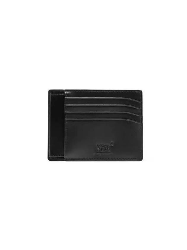 Meisterstück Pocket 4cc Leather Card Wallet Black - MONTBLANC - BALAAN 5