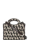 Toile Iconographe Le Troisieme Mini Tote Bag Beige - VALENTINO - BALAAN 4