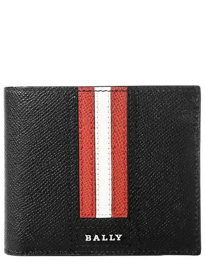 Taliky Three Stripe Bi-fold Wallet Black - BALLY - BALAAN 2