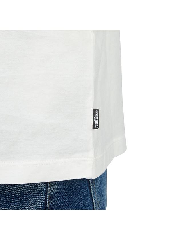 Shadow Project Logo Short Sleeve T-Shirt White - STONE ISLAND - BALAAN 9