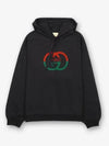 Cotton Jersey Printed Hoodie Sweatshirt Black - GUCCI - BALAAN 2