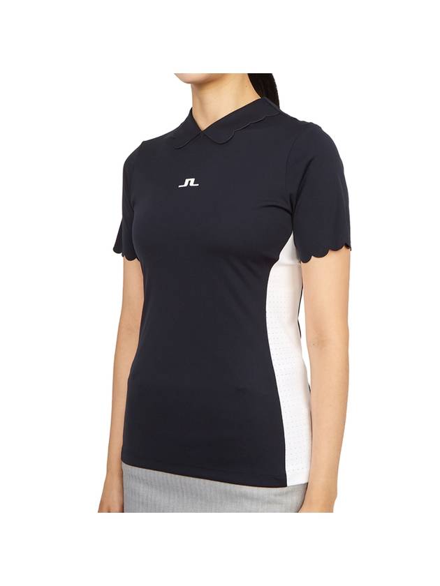 Golf Elina Regular Fit Short Sleeve T-Shirt Navy - J.LINDEBERG - BALAAN 1