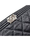 Women s A84406 Boy Silver Caviar Medium Clutch Bag - CHANEL - BALAAN 8