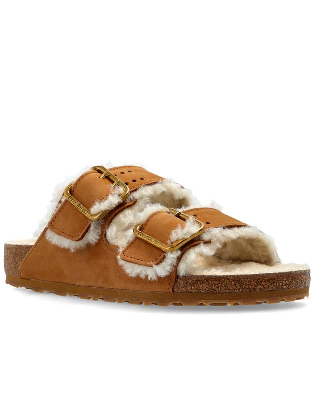 Birkenstock Sandals Arizona Bold Shearling, Men's, Brown - BIRKENSTOCK - BALAAN 4