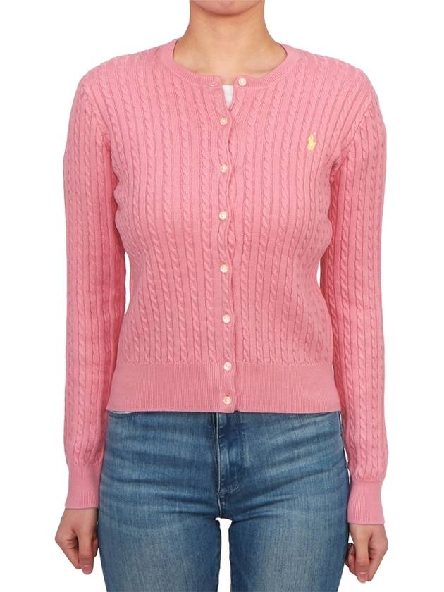 Kids Cable Cardigan 313543047065 PINK Adults can wear - POLO RALPH LAUREN - BALAAN 2