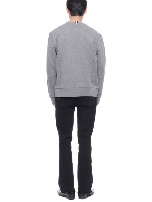 4 Bar Stripe Sweatshirt Grey - THOM BROWNE - BALAAN 6