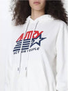 Cappuccio Iconic Logo Hooded Top White - AUTRY - BALAAN.