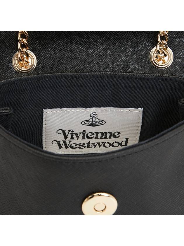 Chain Linked Shoulder Bag Black - VIVIENNE WESTWOOD - BALAAN 8