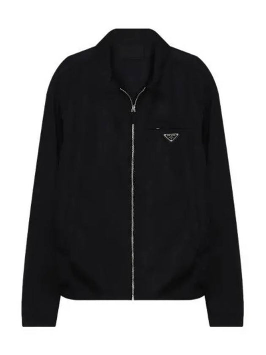 Re nylon triangle logo blouson jacket men - PRADA - BALAAN 1