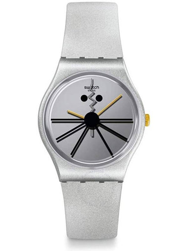 Swatch CNY New Year Cheese Squeak Squeak Quartz Silver Dial Ladies Watch GZ327 - SWATCH - BALAAN 1