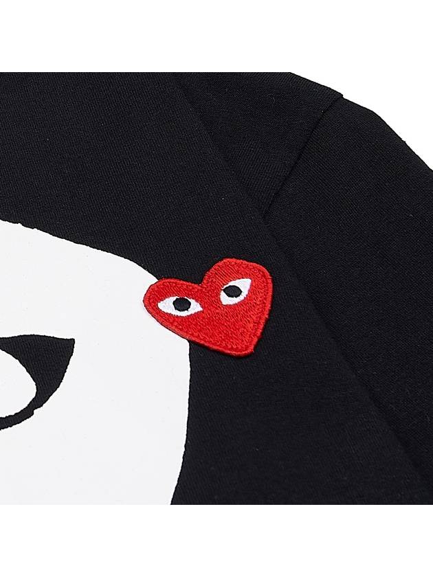 Men's Heart Short Sleeve T-Shirt AZ T116 051 BLACK - COMME DES GARCONS - BALAAN 4