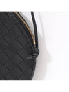 Intrecciato Round Bag Cross Bag Black - BOTTEGA VENETA - BALAAN 3