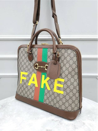 Lux You Limited Edition GG Supreme FAKE NOT Tote Shoulder Bag - GUCCI - BALAAN 2