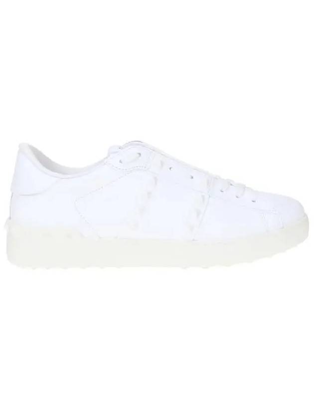 Rockstud Untitled Low Top Sneakers White - VALENTINO - BALAAN 3