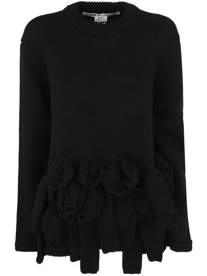 applique detail crew neck sweater GLN008 - COMME DES GARCONS - BALAAN 2